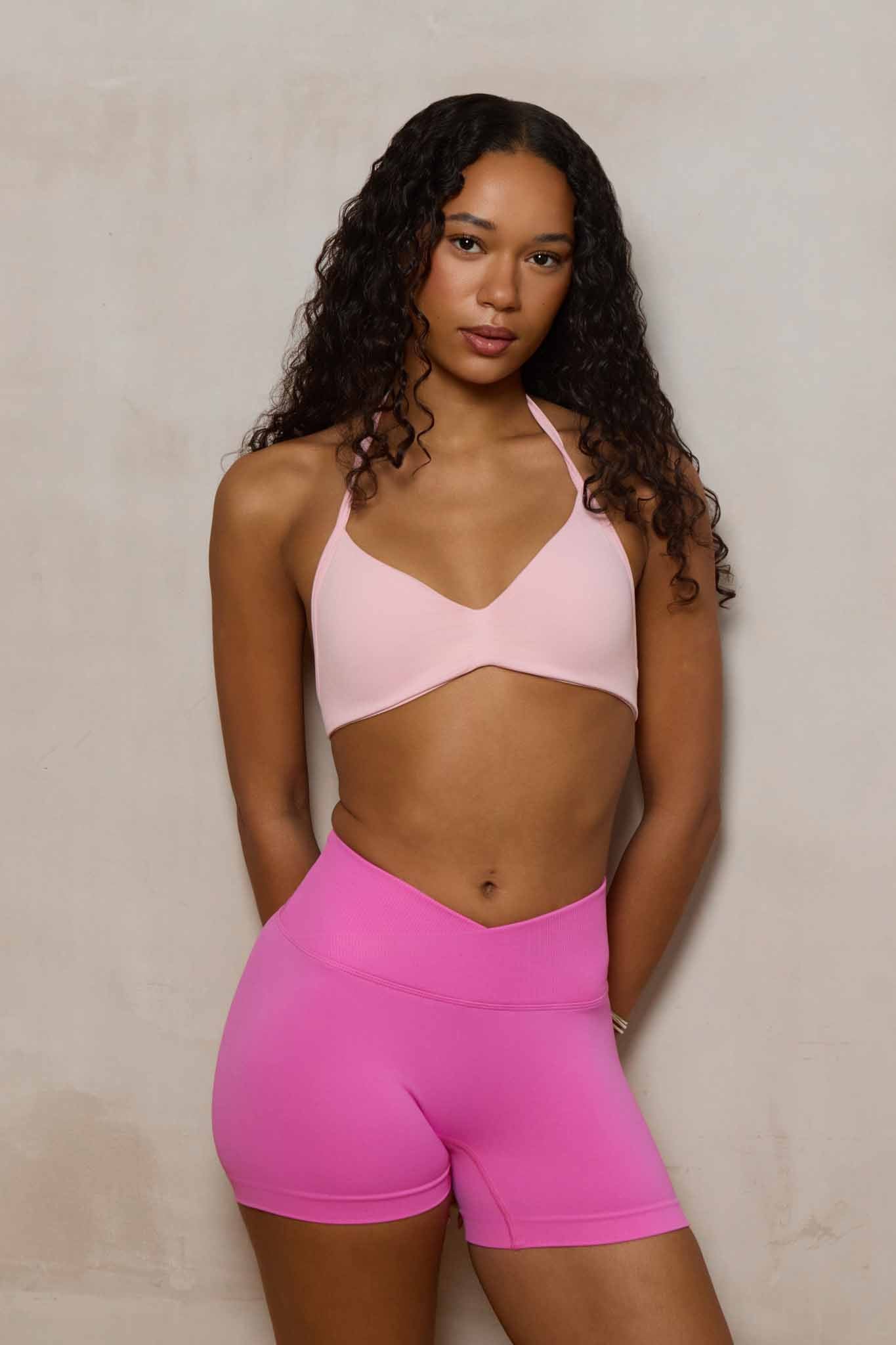 SuperSculpt V-Waist Scrunch Bum Shorts | Bubblegum