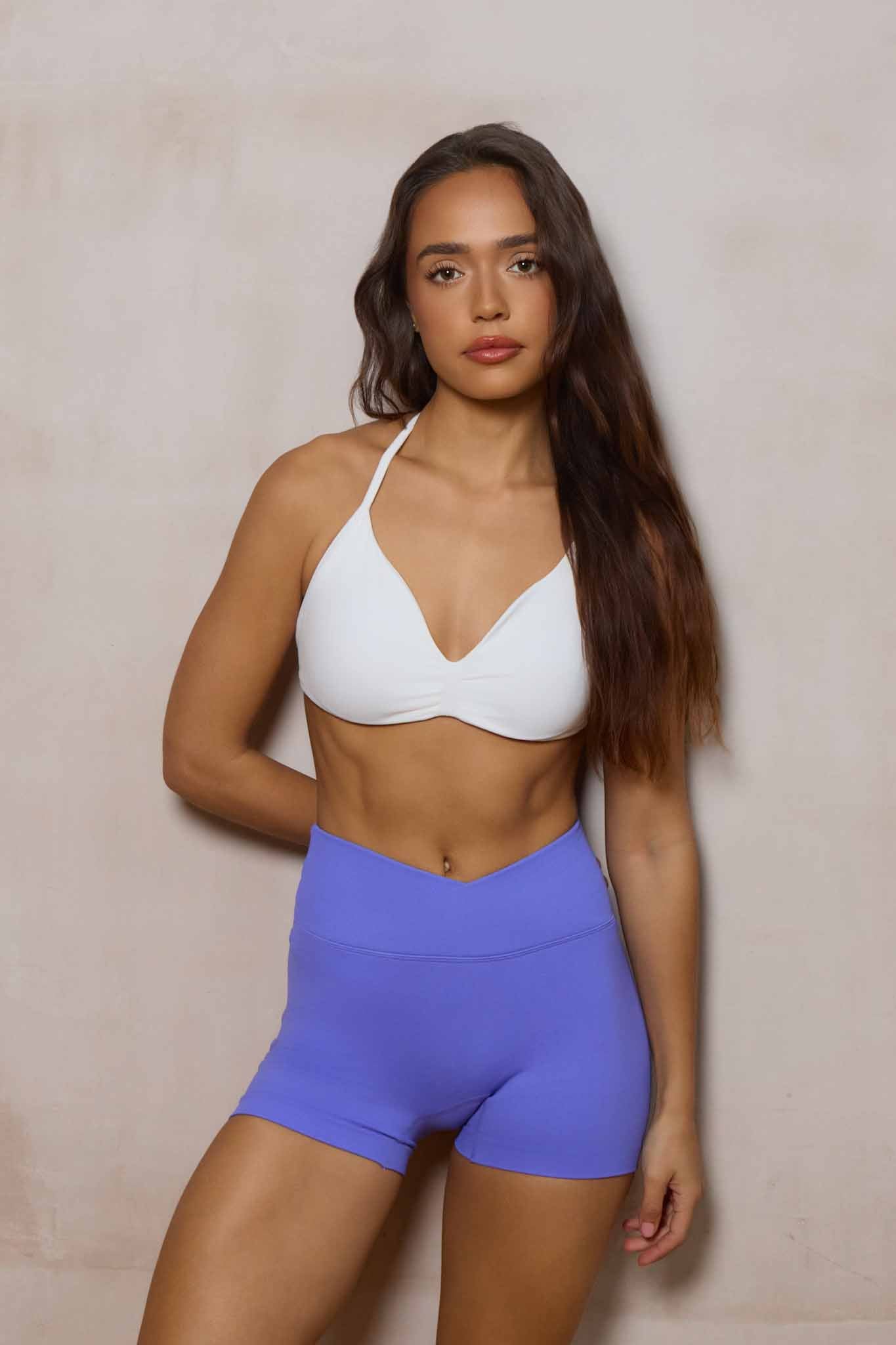 SuperSculpt V-Waist Scrunch Bum Shorts | Violet