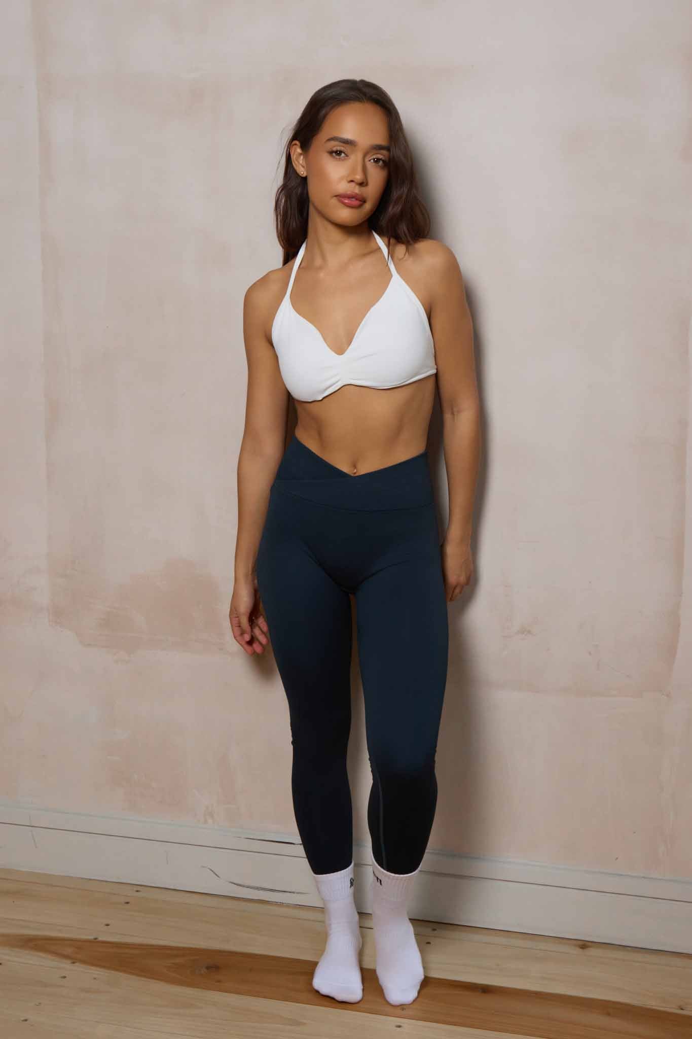 SuperSculpt V-Waist Scrunch Bum Leggings | Storm Blue