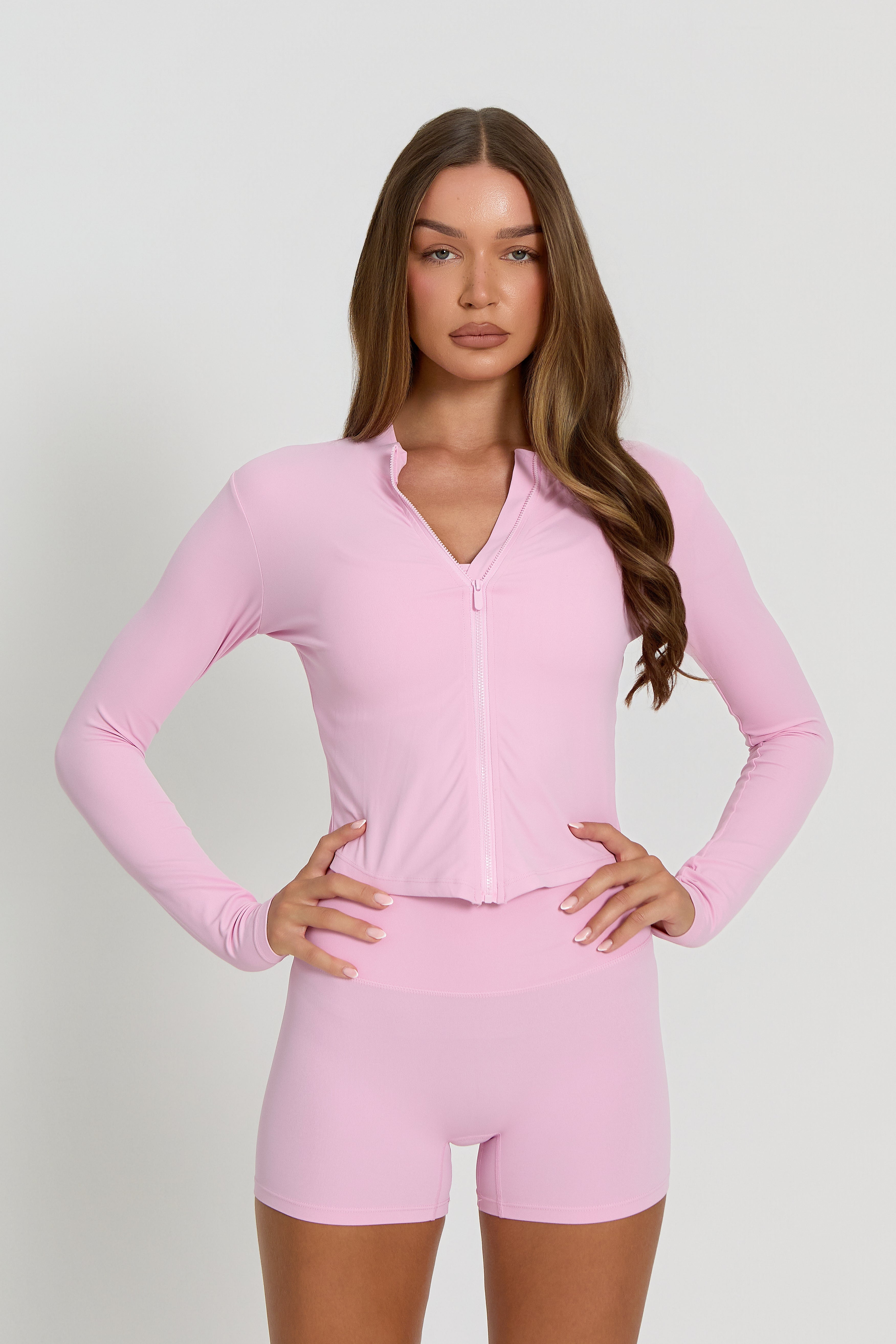 Core Zip-Up Jacket | Blush Pink