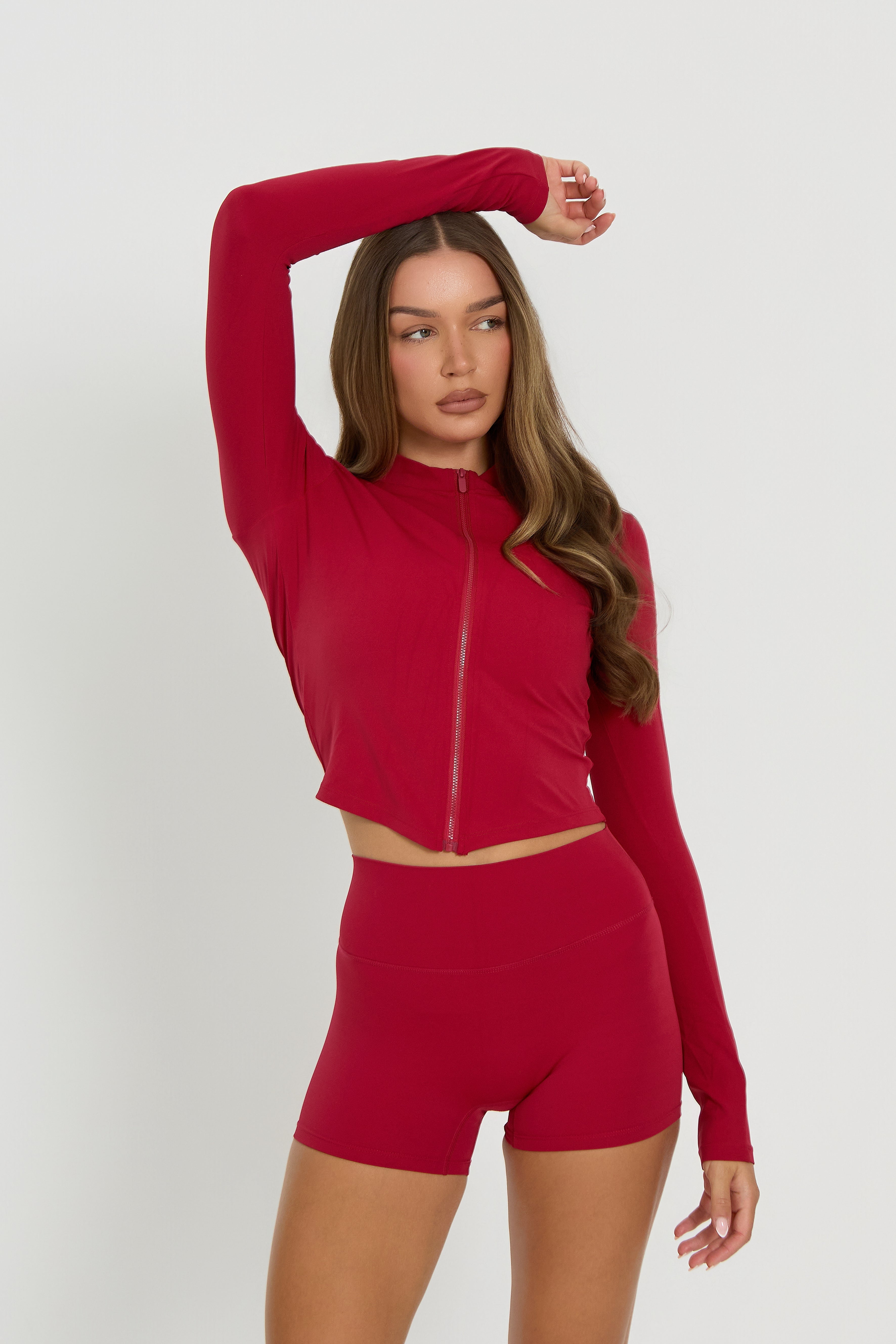 Core Zip-Up Jacket | Cherry Red