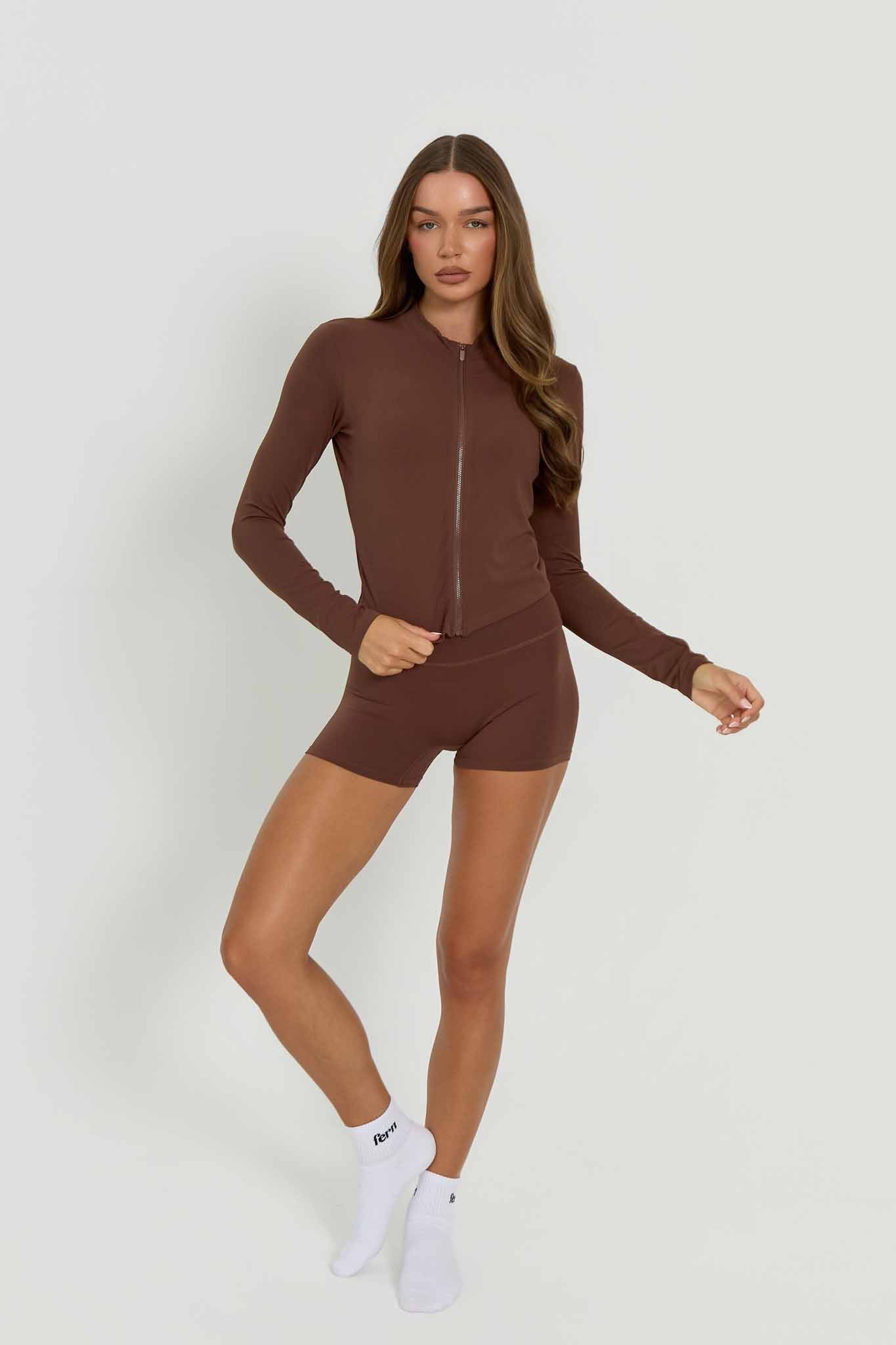 Core Zip-Up Jacket | Espresso