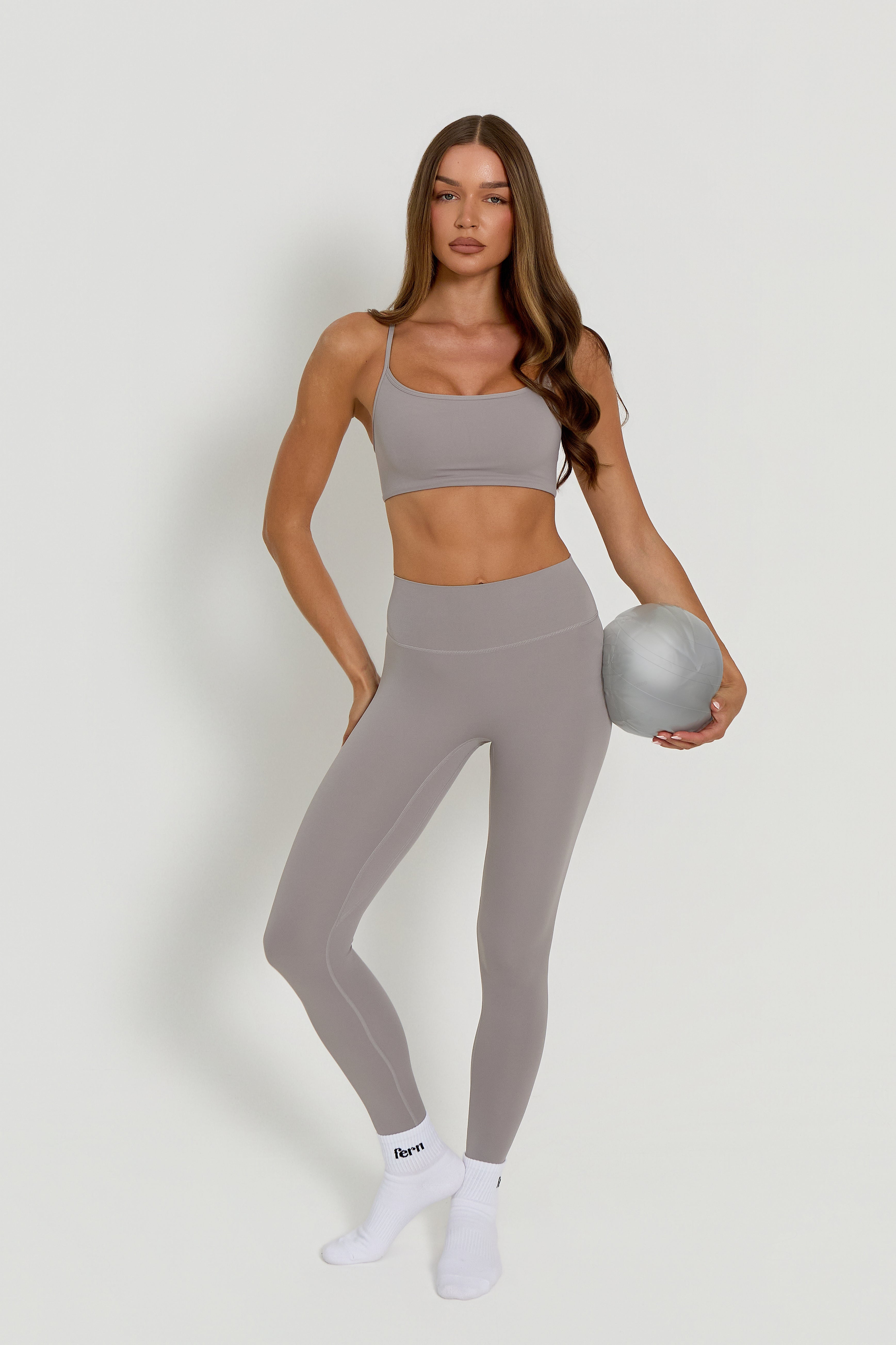 Core High-Waisted Leggings | Grey