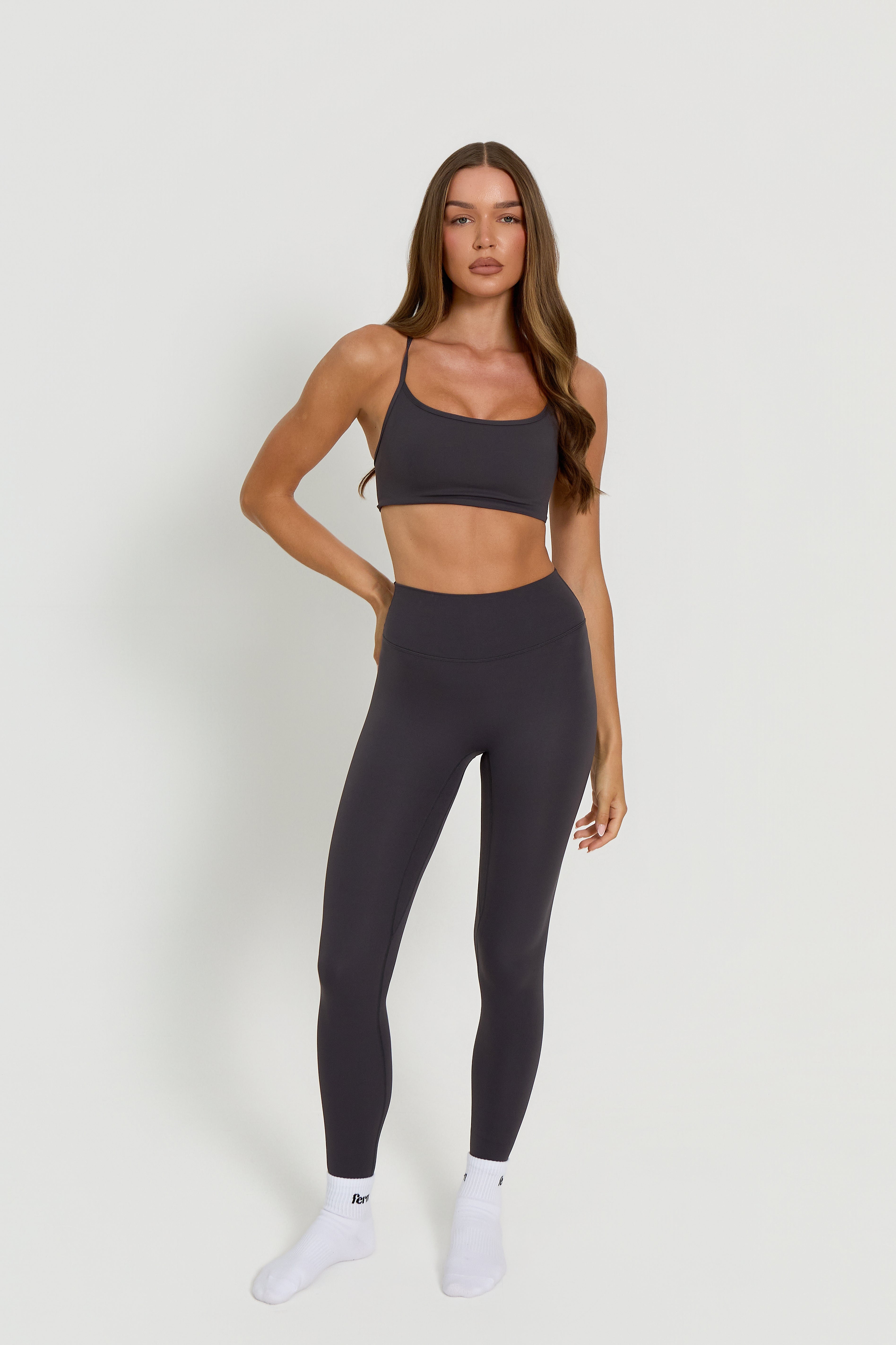 Core High-Waisted Leggings | Charcoal Grey