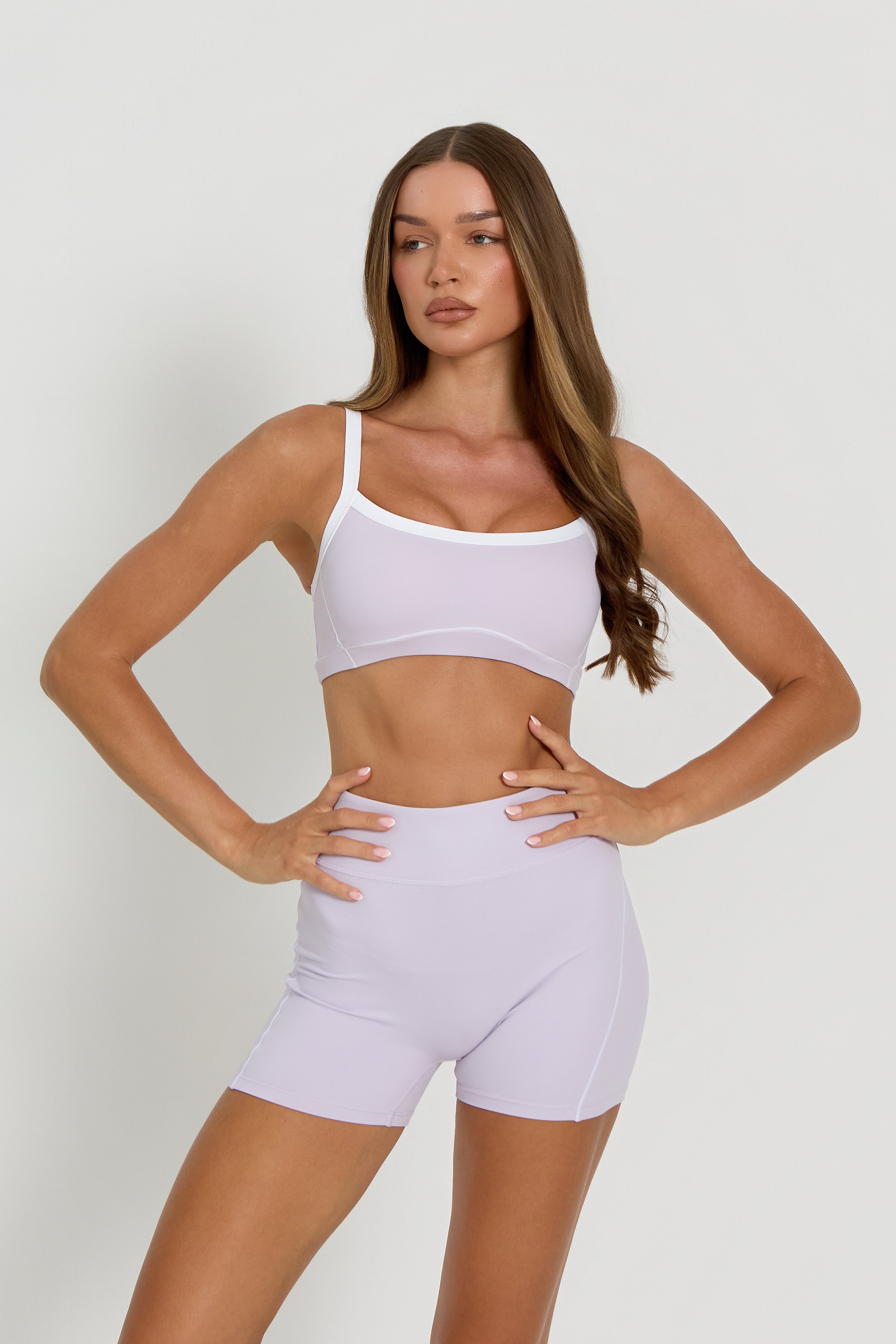 Contrast Sports Bra | Lilac