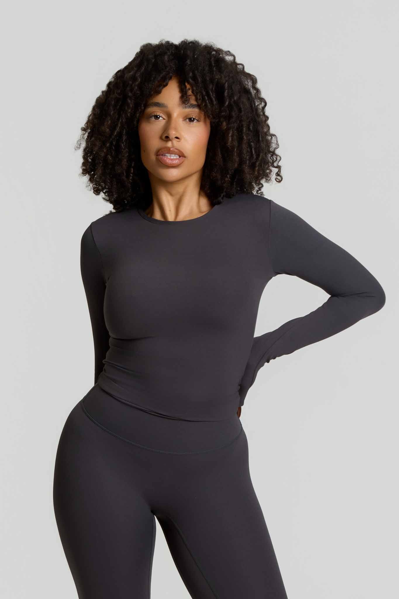 Core Soft Long Sleeve T-Shirt | Charcoal Grey