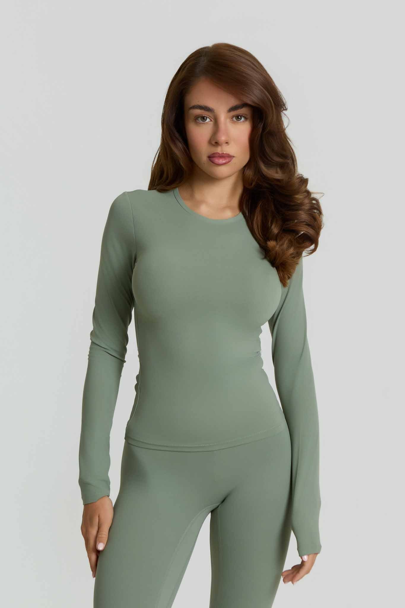 Core Soft Long Sleeve T-Shirt | Matcha Green