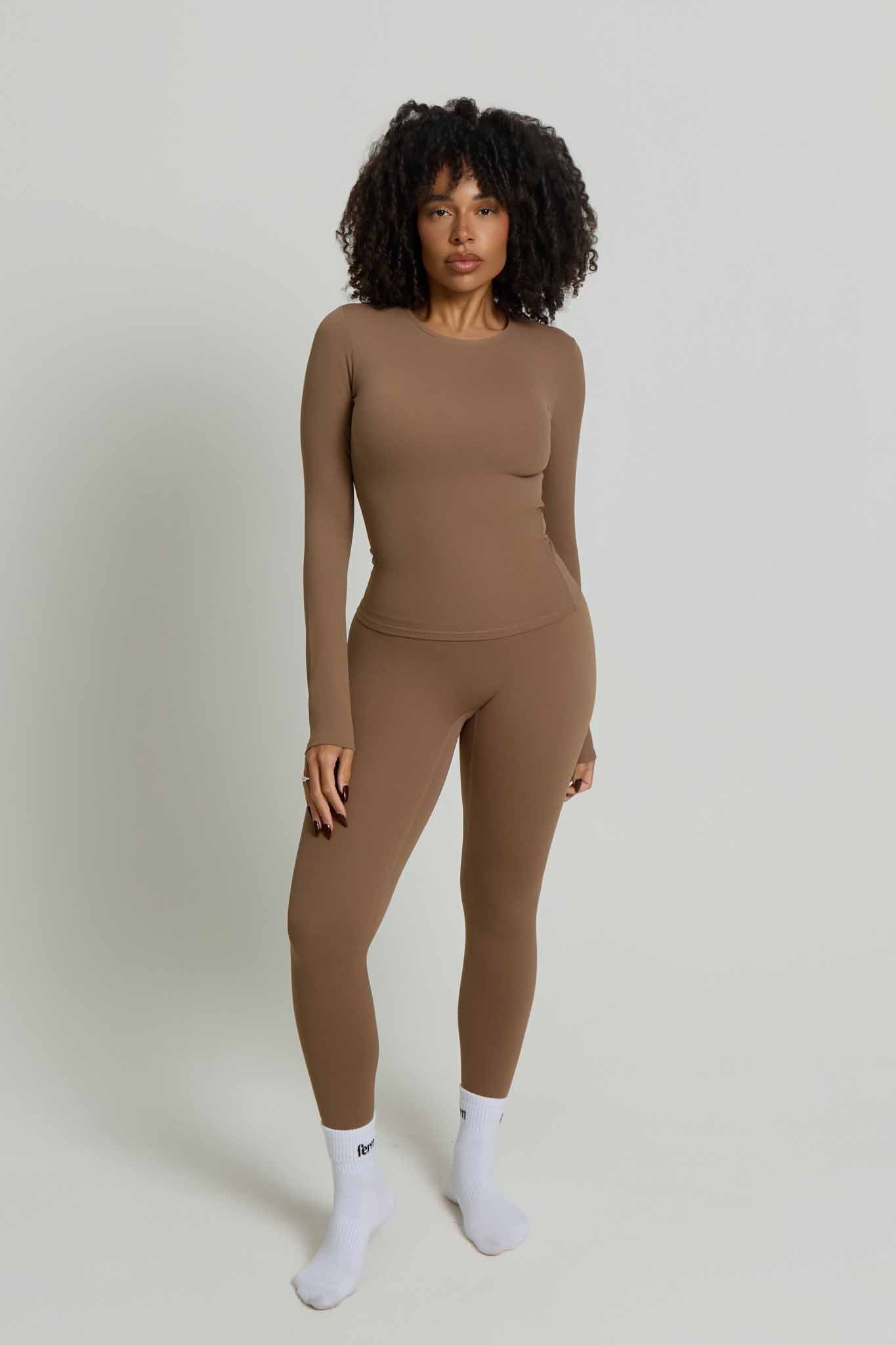 Core High-Waisted Leggings | Mocha