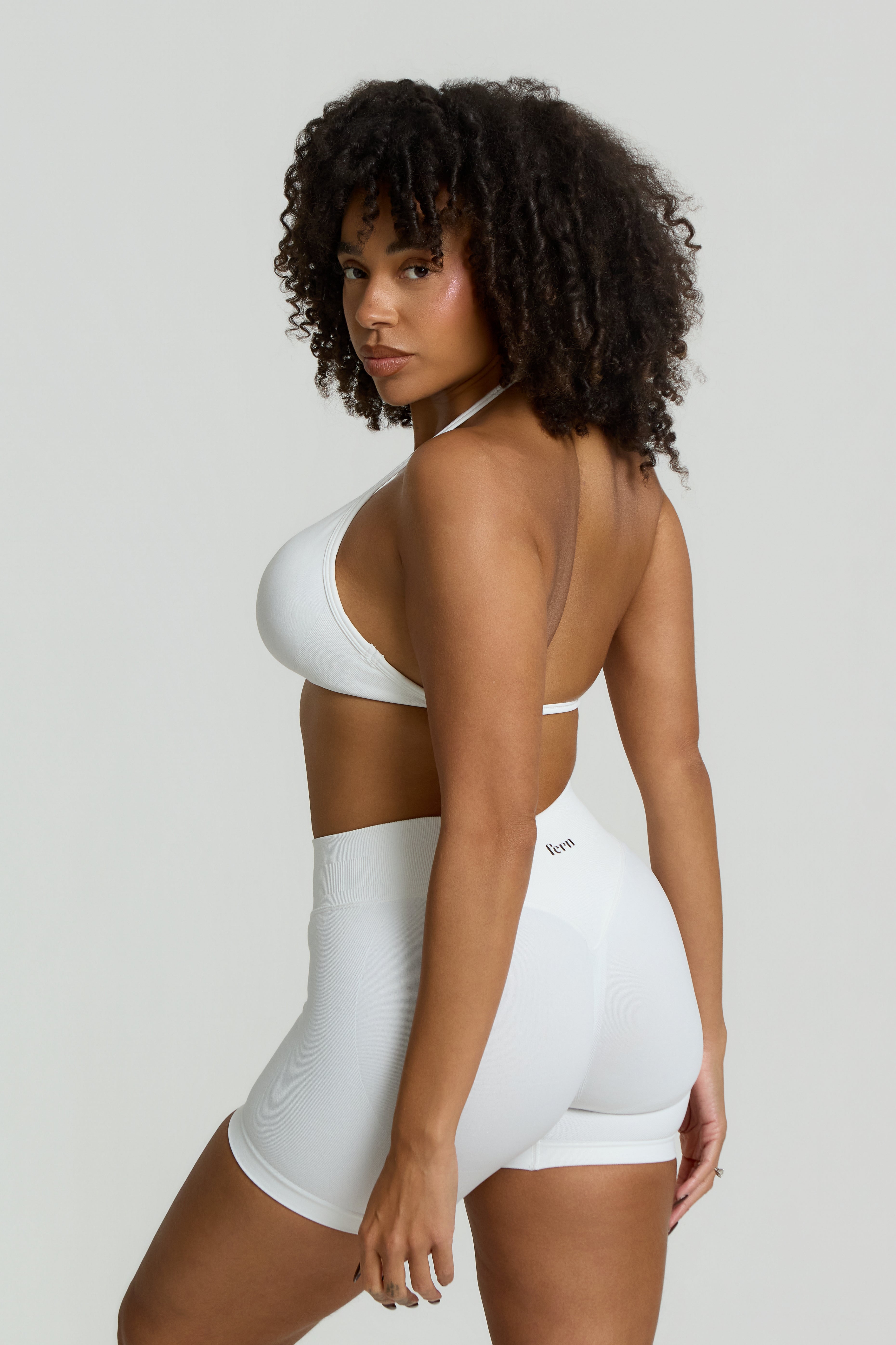 SuperSculpt Scrunch Bum Shorts | White