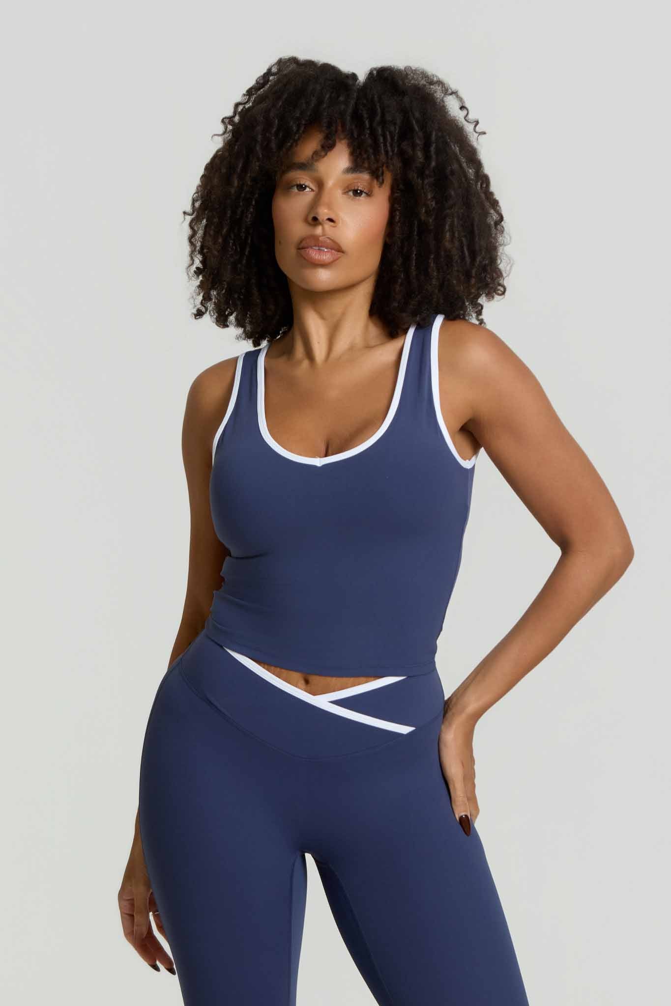 Flow Tank Top | Navy Blue