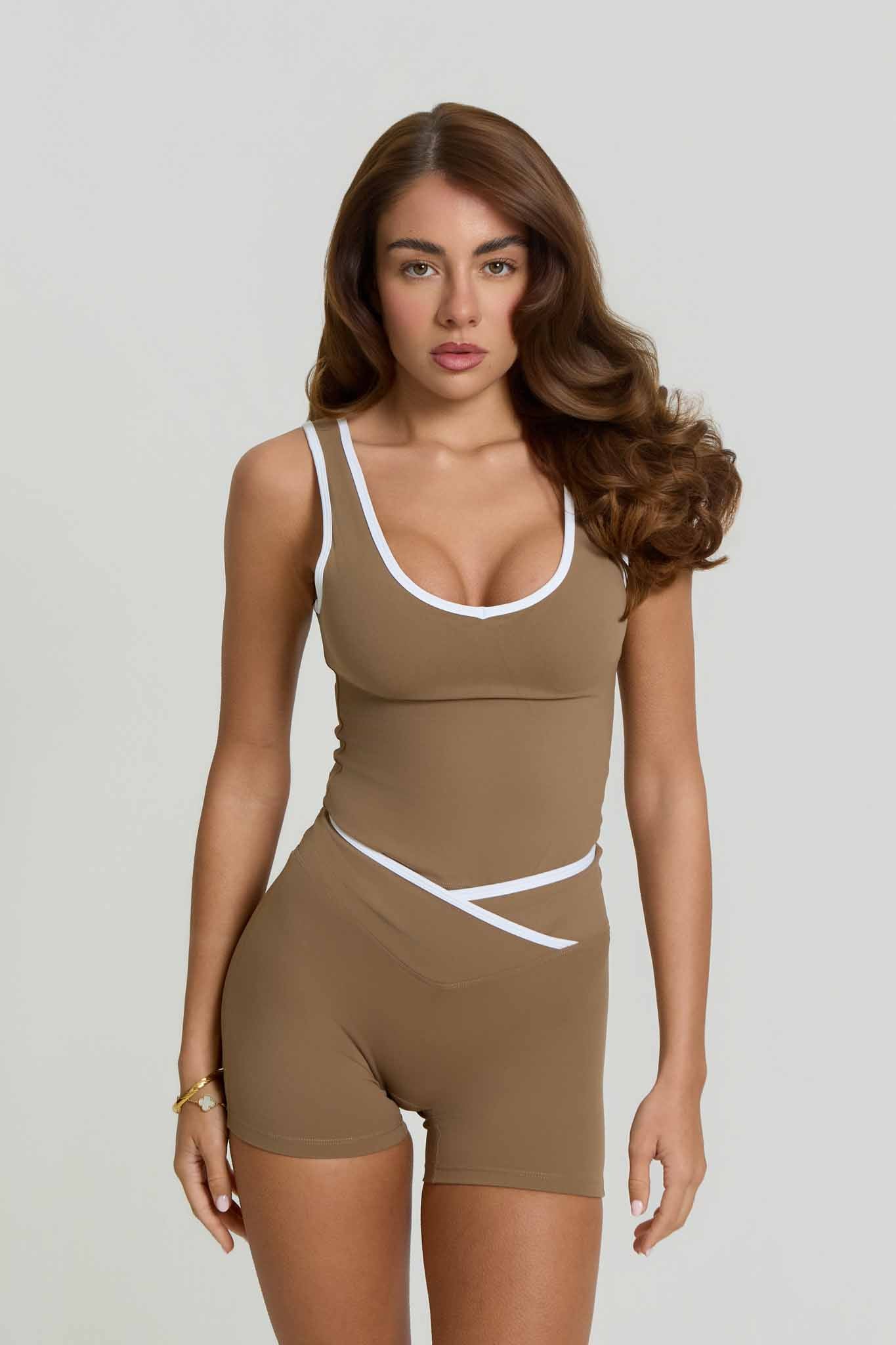 Flow Tank Top | Mocha Brown