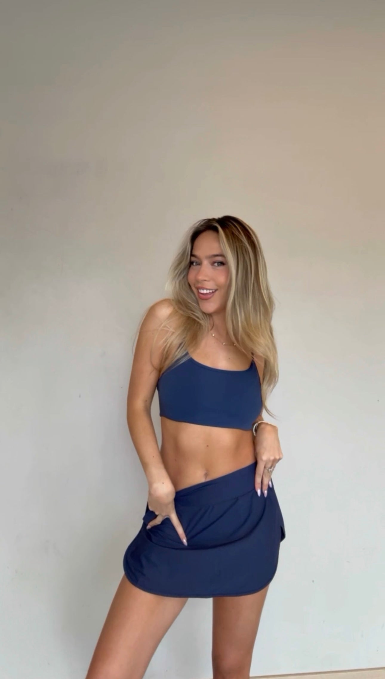 Fern Skort | Navy Blue